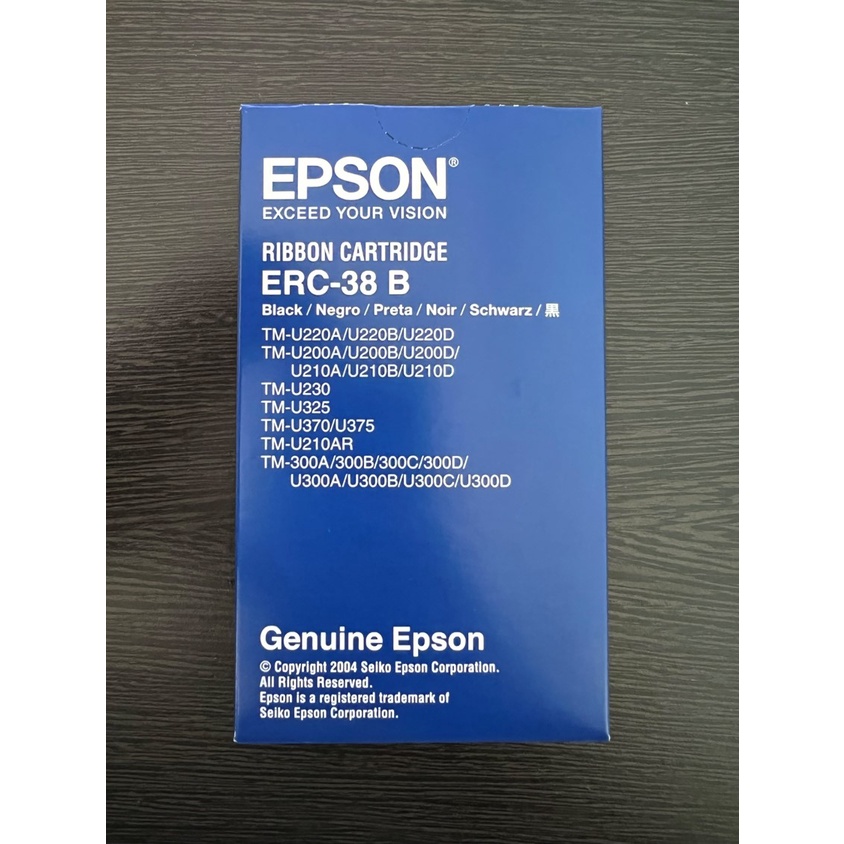 Ribbon Cartridge Pita Tinta Epson ERC 38 B ERC-38B Original Black