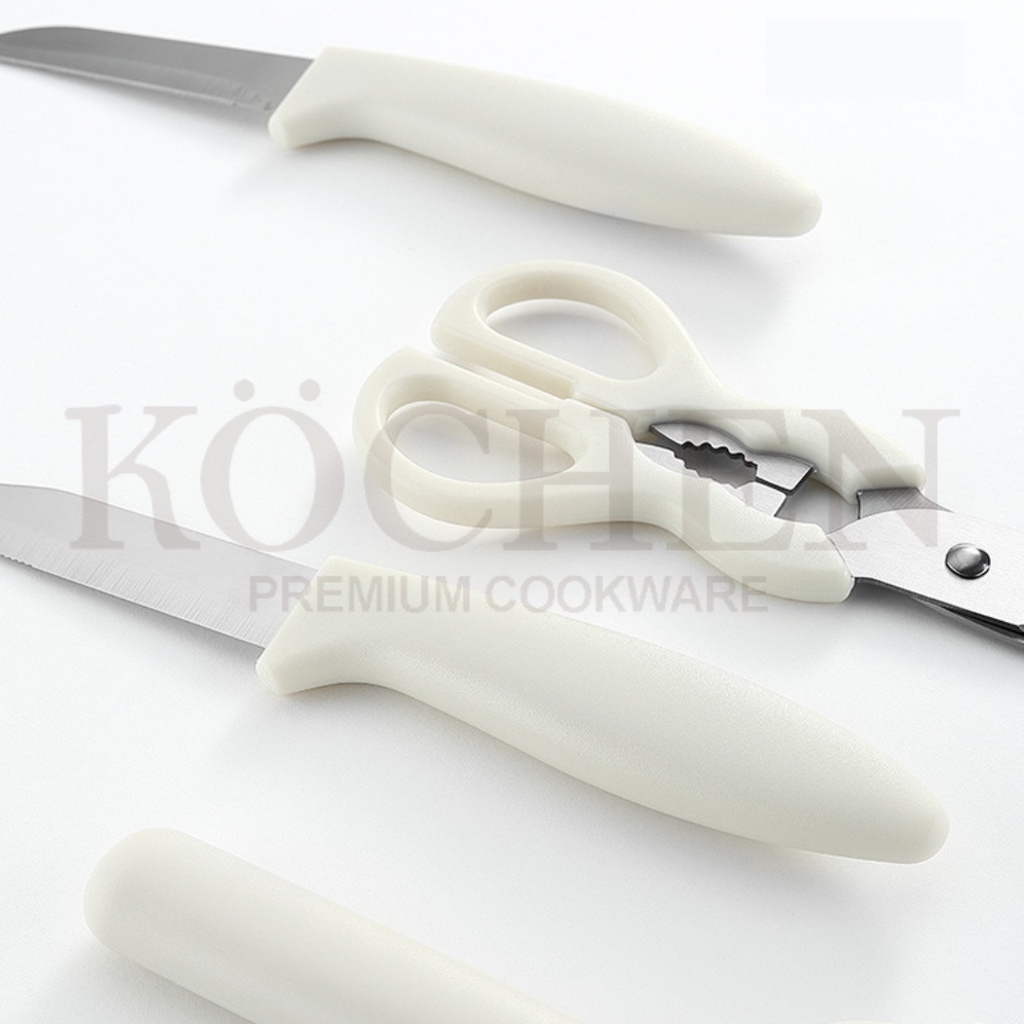 MYKOCHEN.INA Kitchen Gadget Tools Set 5in1 Gunting Peeler Pisau Perlengkapan Dapur Premium