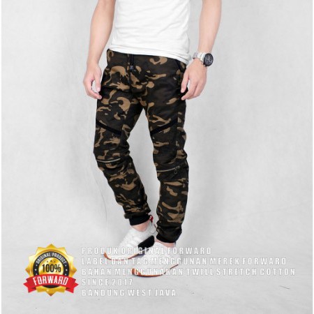 Celana Jogger Pakaian Pria / Bawahan joger pria army camo loreng pant urban
