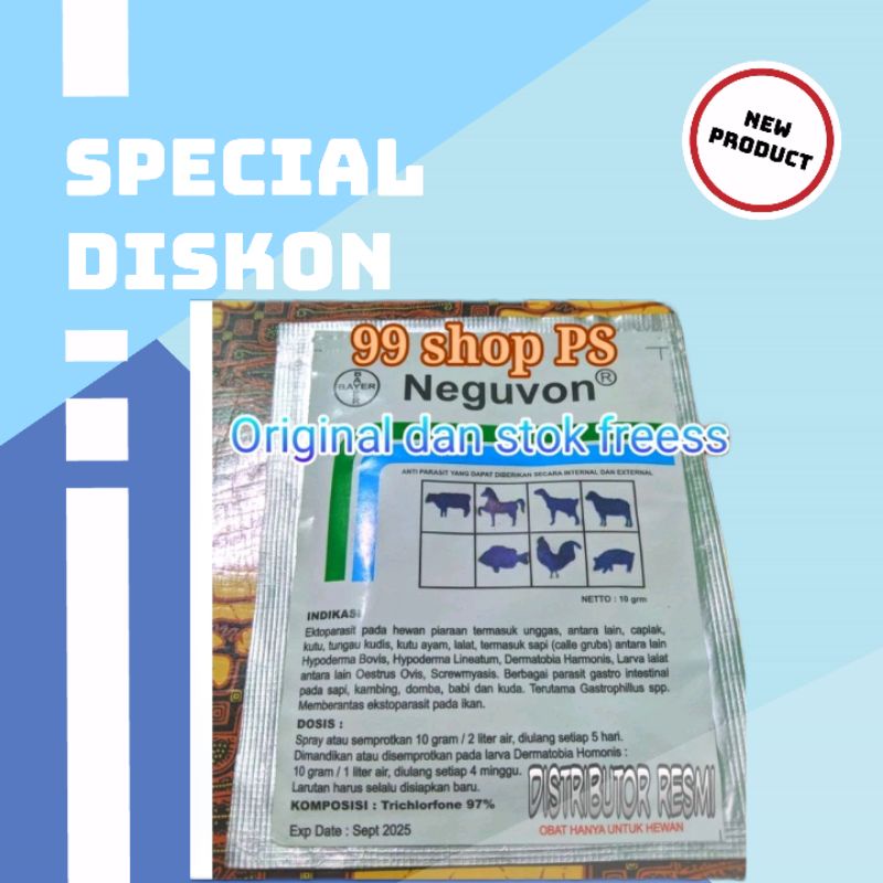 Neguvon Bayer Obat Kutu Untuk Hewan Ternak