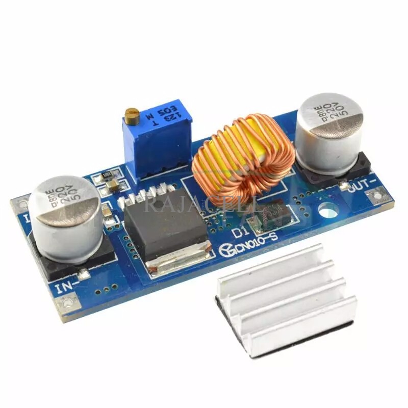5A Adj Step Down XL4015 DC-DC Voltage Stepdown Module + Heatsink