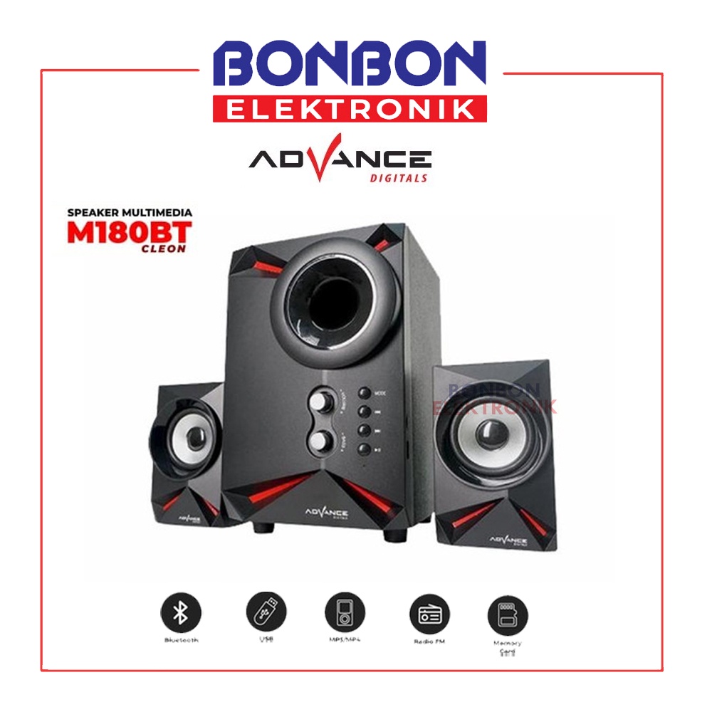 Advance Speaker Aktif Bluetooth M180BT Cleon - FM Radio USB Bluetooth