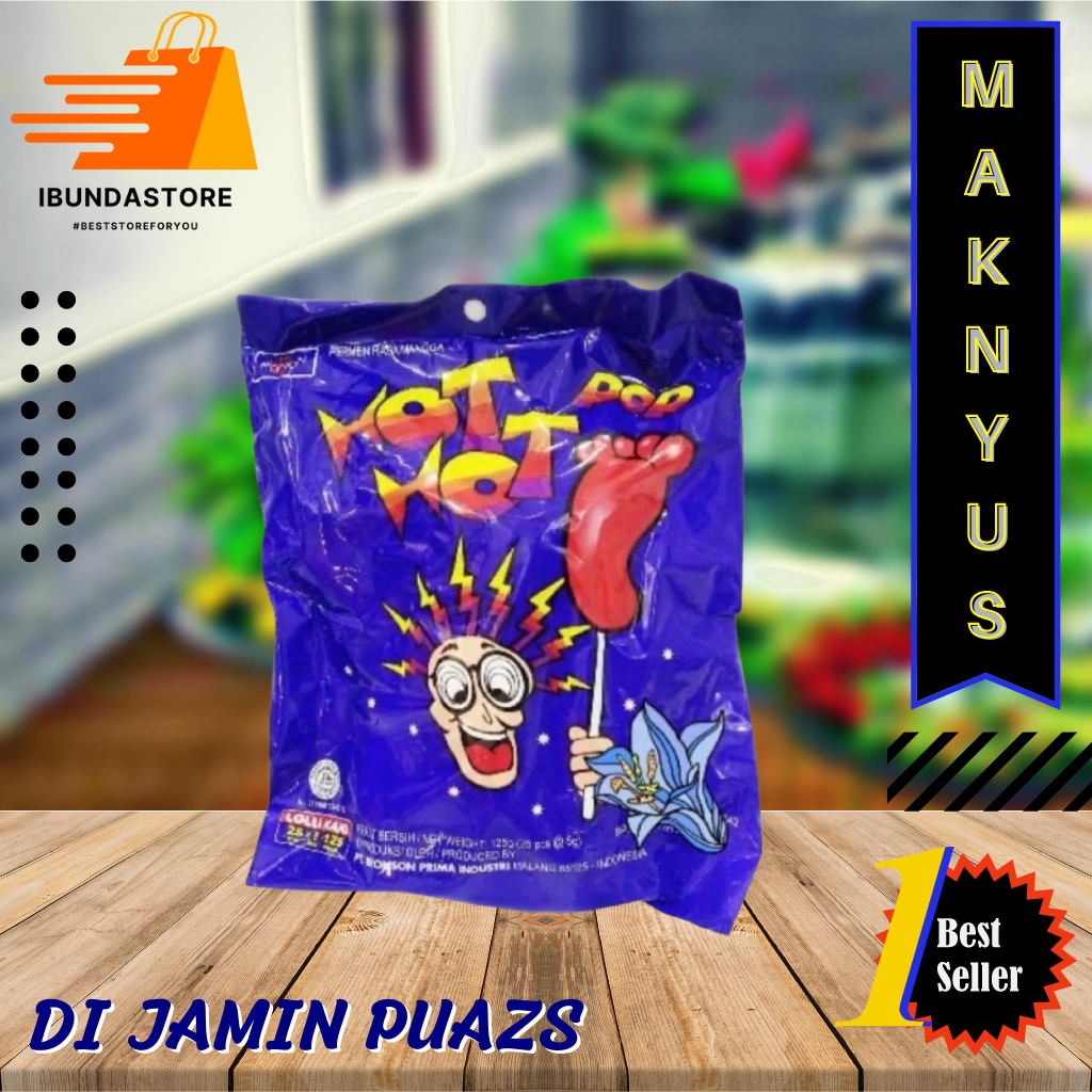 

Permen Kaki Hot Hot Pop 1 Pack isi 25 Pcs / Lollipop Jadul / Candy / Permen Manis / Agen Snack murah Surabaya / New Normal / IBUNDASTORE