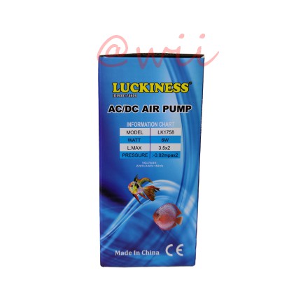 LUCKINESS LK 1758 AC DC Pompa Udara Air Pump Aerator Aquarium Aquascape