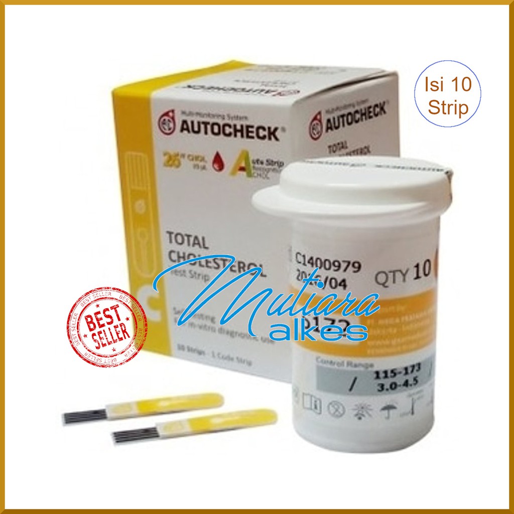 STRIP AUTOCHECK Cholesterol / Strip Kolesterol - ISI 10 STRIP