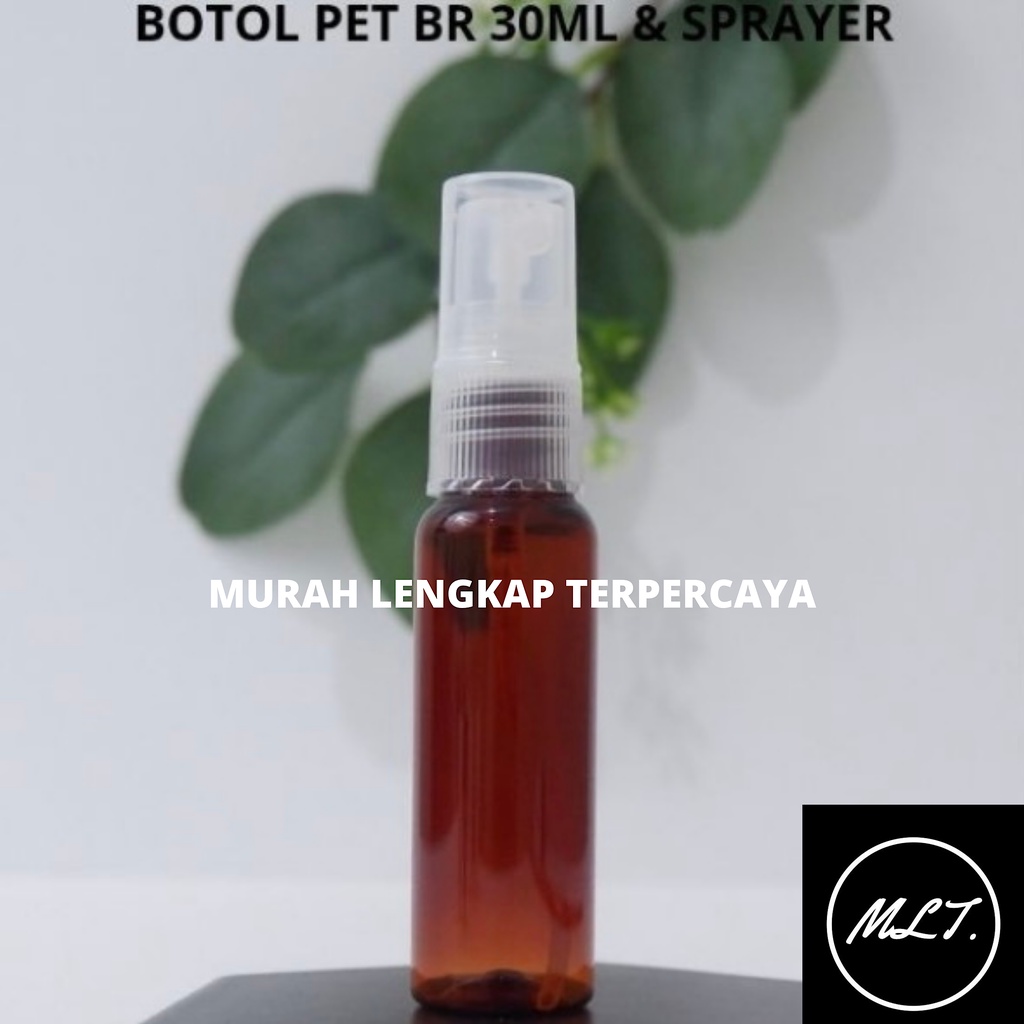 BOTOL 30 ML SPRAY AMBER SPRAY NATURAL