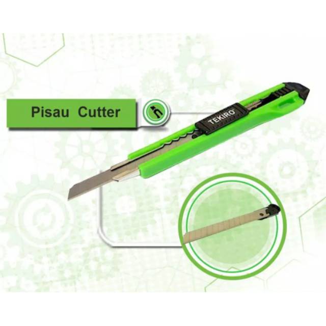 

Pisau Cutter 9 mm Kecil TEKIRO
