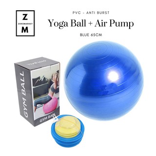 Jual [FREE POMPA] Fitness Ball Anti Burst | GymBall | Bola Gym Yoga