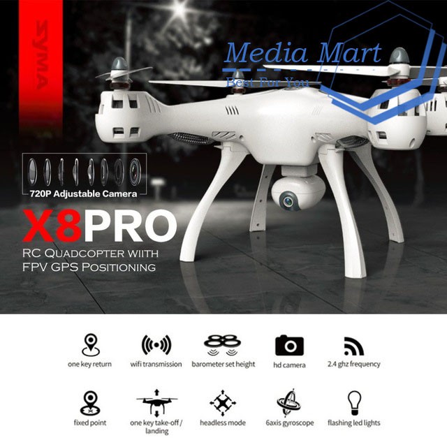 SYMA X8PRO GPS RC QUADCOPTER WITH WIFI CAMERA