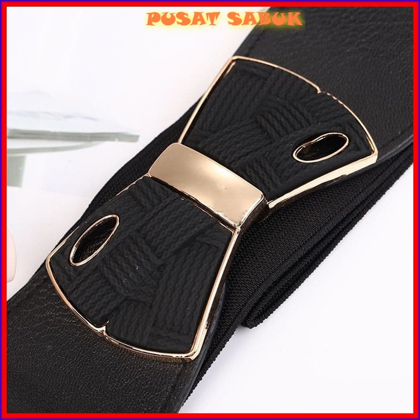 Ikat Pinggang Wanita Sabuk Women Belt Karet Fashion Gesper Obi Cewek Korea Oby Polos Gasper Elastis