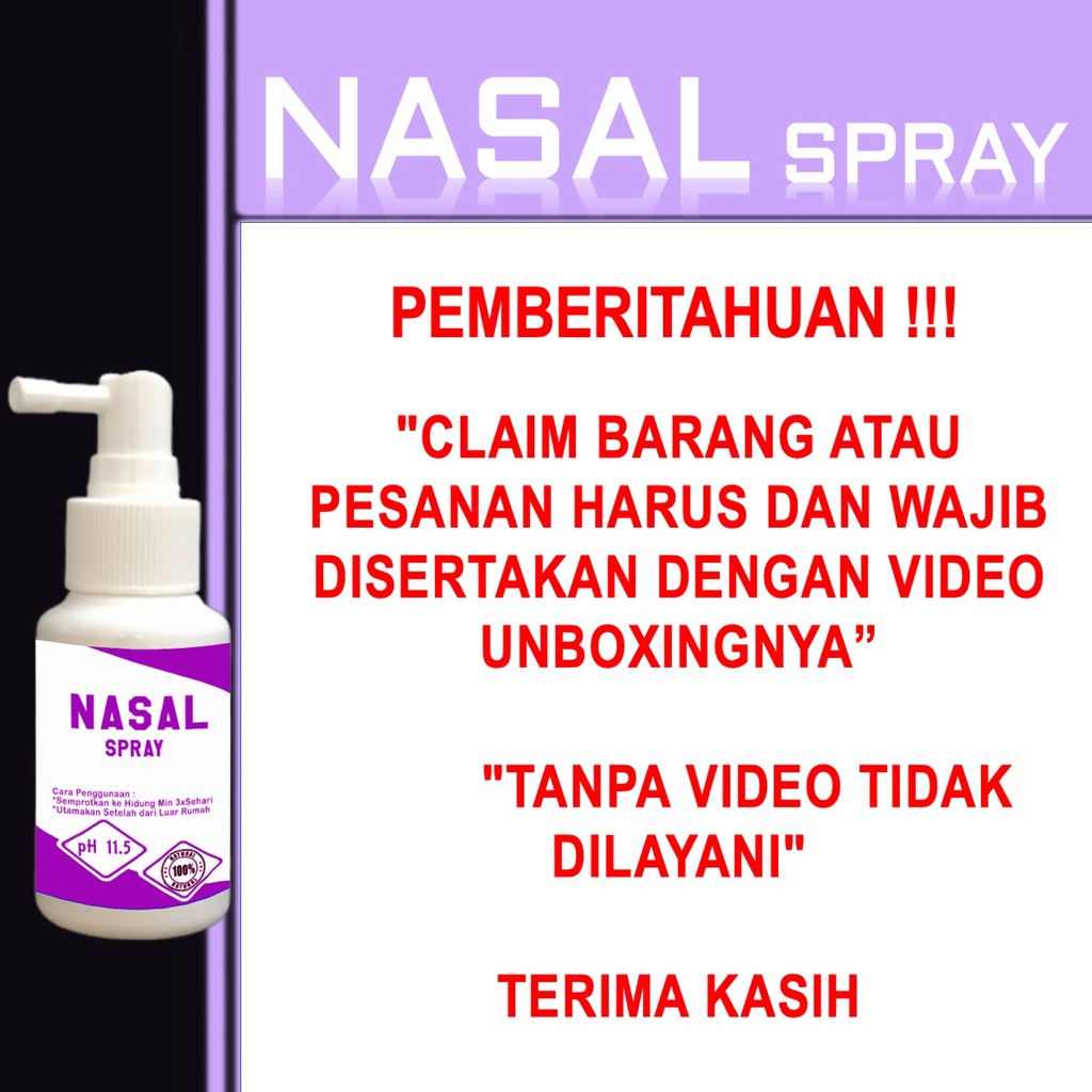 Nasal Spray Anosmia Semprot Hidung Dewasa Anak Balita Anti Virus BAkteri