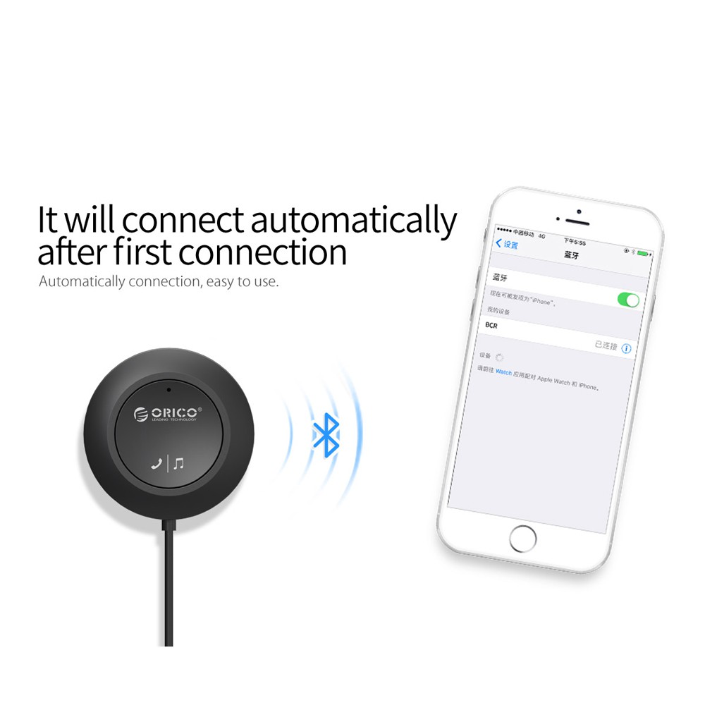 Car bluetooth wireless Audio Receiver orico 4.1 magnet adapter for music-call bcr02 bcr-02