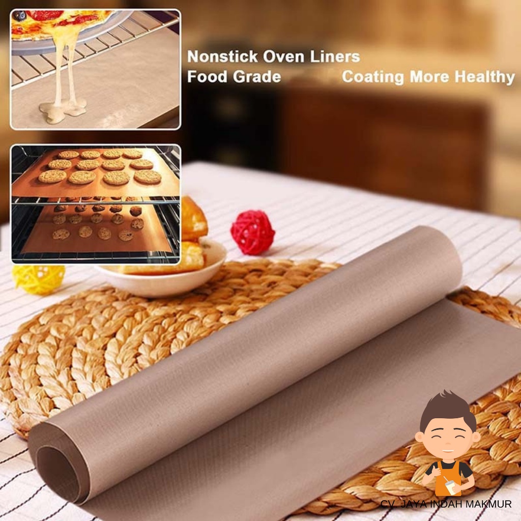 Sliphat Kain Roti Alas Panggang Oven 60x40cm Anti Lengket Baking Sheet — 8