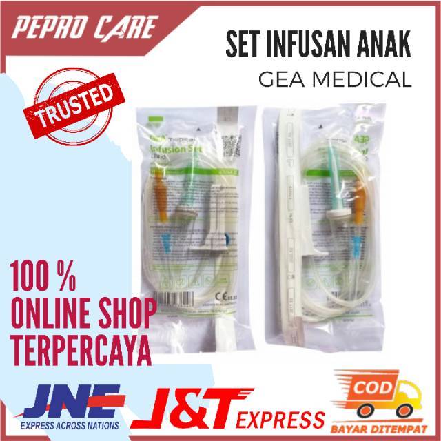 INFUSION SET ANAK GEA / Infus Set Anak / Selang Infus Anak / Perlengkapan Medis / PPF 33
