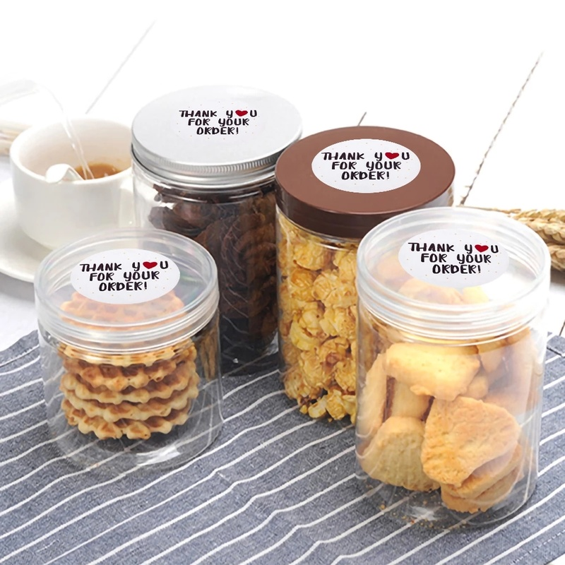 500 Stickers/Roll &quot;Thank You for Your Order&quot; Stickers/ Envelope Thank You Stationery Sticker Stickers/ Packaging Seal Round Labels/ Stores Gift Sealing Sticker