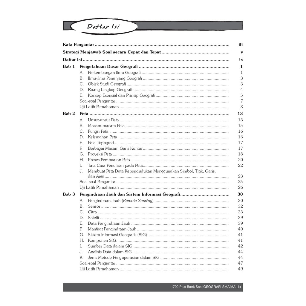 Buku 1700 Plus Bank Soal Geografi Sma Plus Akm Shopee Indonesia