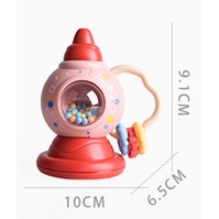 [1KG 18PCS] Babyland Mainan Rattle Teether Bentuk Terompet Kartun Dengan Lonceng Untuk Edukasi Dini Bayi Newborn