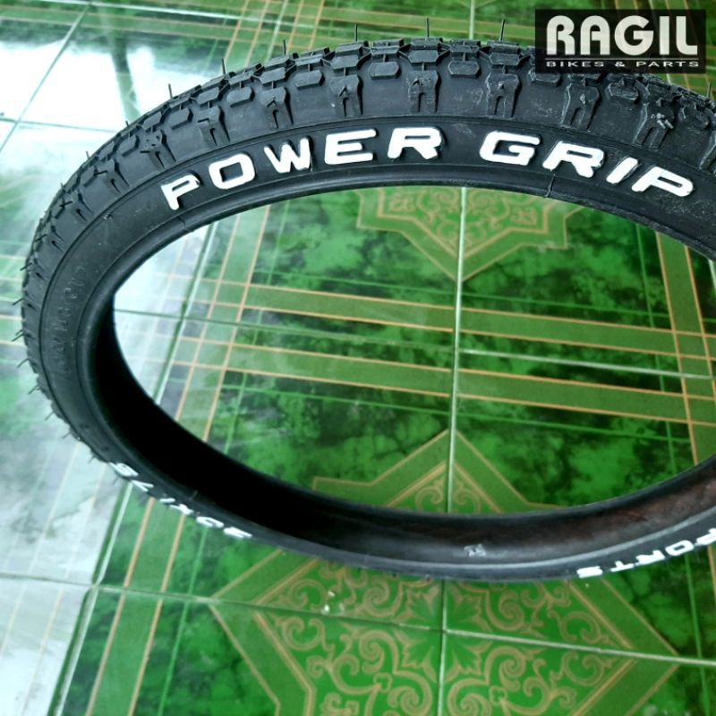 BAN LUAR SEPEDA 20 x 1.75 2.125 175 20x1.75 20x175 20x2.125 LUCKY STONE POWER GRIP TREAD HITAM