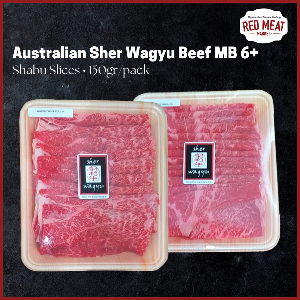 Australian Sher Wagyu Slice Mb6+ @150gr/Pack