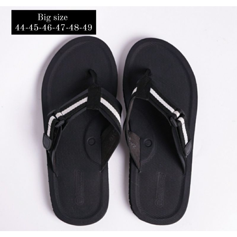 Sandal Jepit Z9 Oversize 44-45-46-47-48-49 Jepit Gunung Hitam Size Super JUMBO Sandal Big Size Gemuk Lebar Black, 46