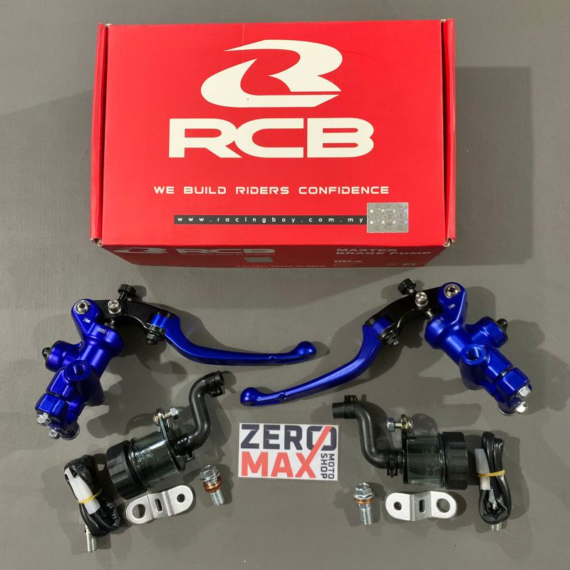 Master Rem Set RCB Racing Boy S1 14mm Kanan Kiri Original PCX 160 Vario 160 ABS Biru