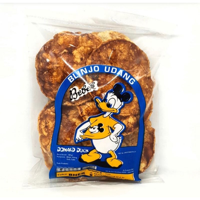 

blinjo udang goreng emping donald