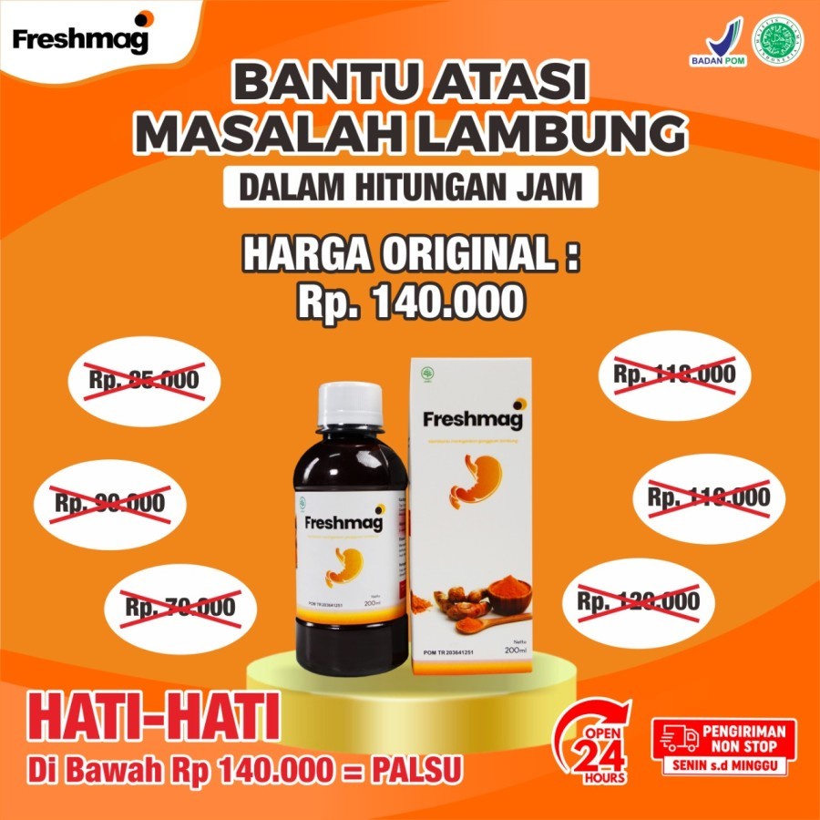 Freshmag Madu Lambung Fresh Maag Obat Sakit Maag Fresmag