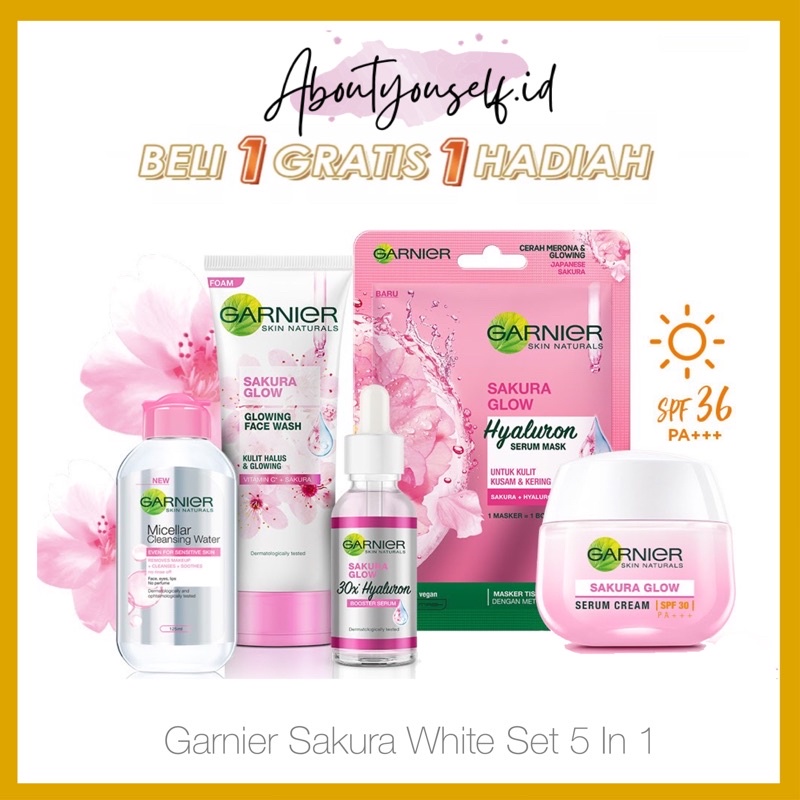 GARNIER SAKURA WHITE SET SERUM WAJAH GARNIER WHITENING