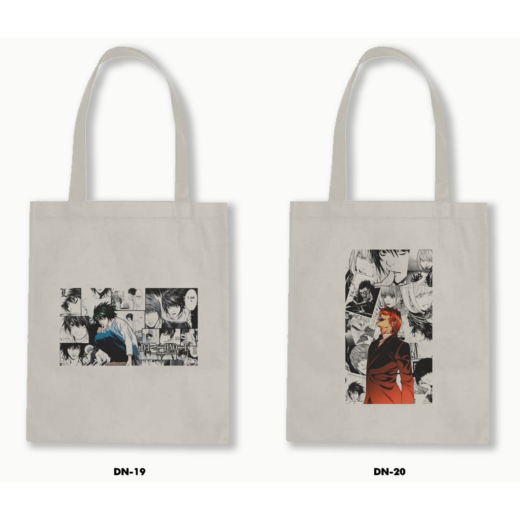 TOTE BAG BLACU - DEATH NOTE / ANIME / MANGA 01