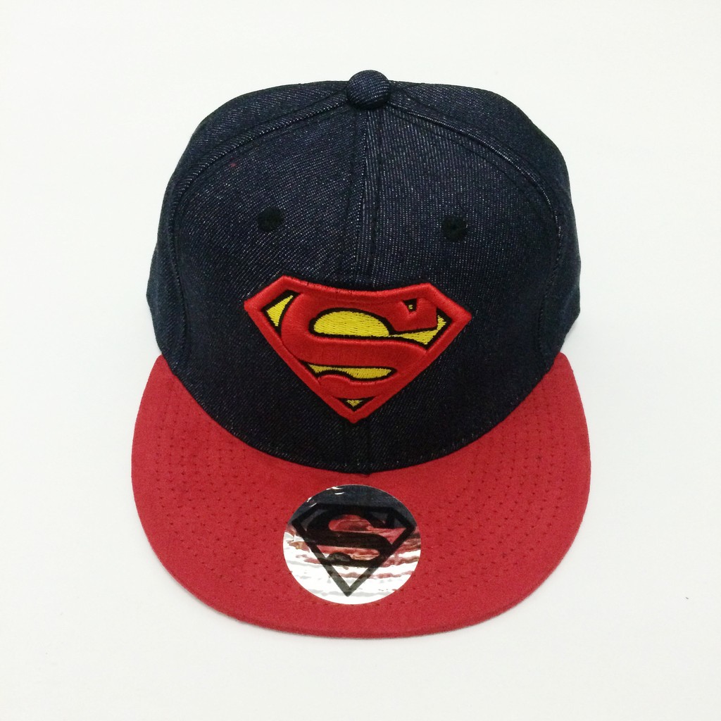 Topi Snapback Superman Jeans Merah import murah