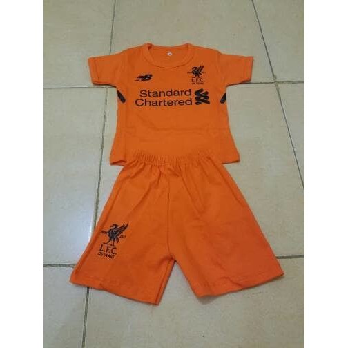 new SETELAN KAOS BAJU BOLA BAYI LIVERPOOL 3RD 2017/2018