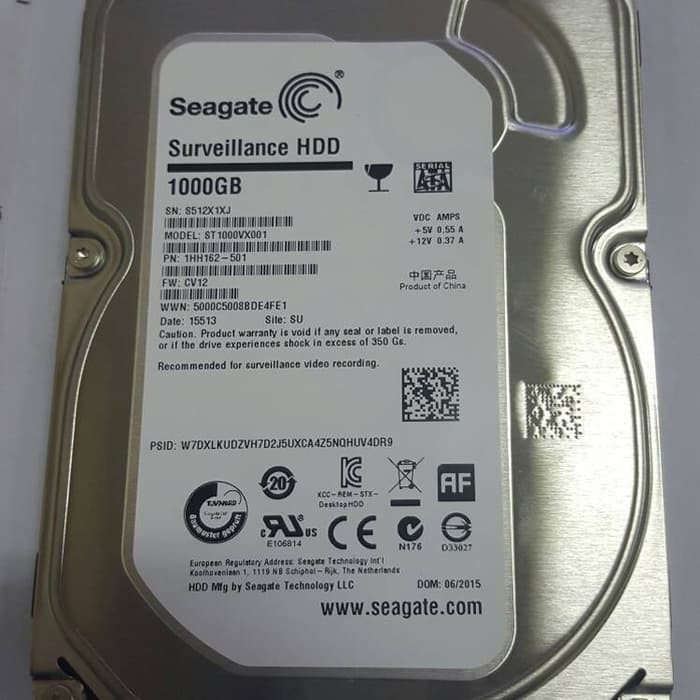 HDD CCTV Seagate SUrveillence 1 TB