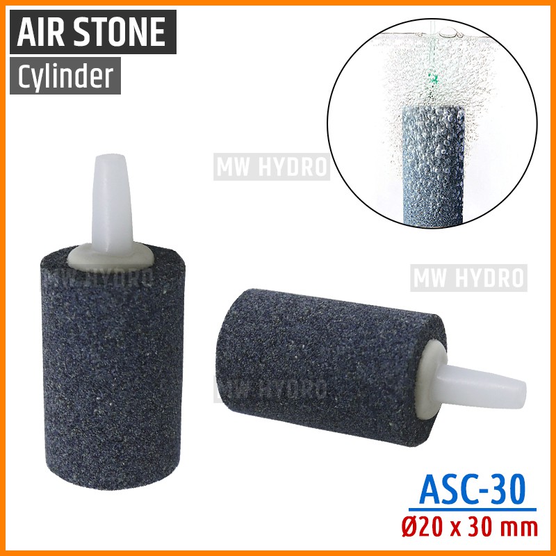 10 Pcs Air Stone Cylinder, 20x30 mm - Airstone / Batu Aerator Silinder