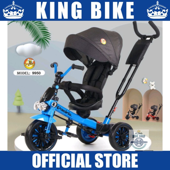 Sepeda Anak Roda Tiga Canopy Pacific Tricycle 9950 Bisa Adep Depan