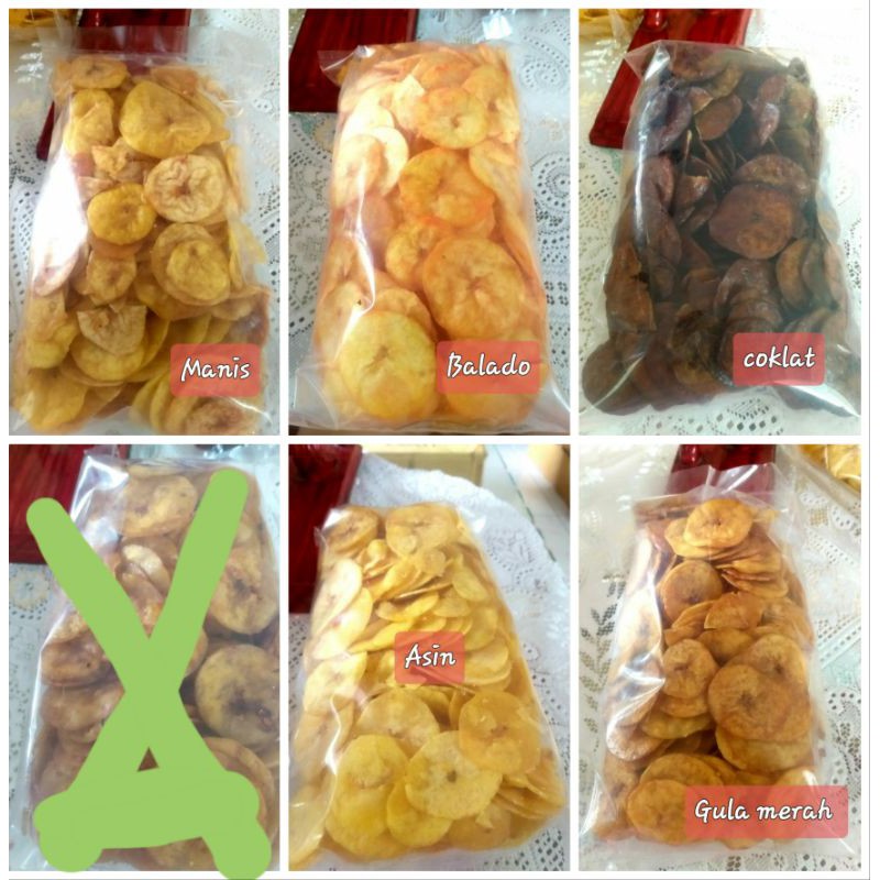 

keripik pisang tanduk berasa