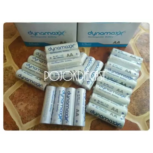 Baterai Cas AA Dynamax 1000mAh 1Pak isi 4pcs Batre Isi Ulang