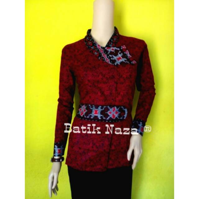 Bluse Batik Sekar MegaMendung Merah