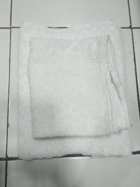 kain ihram baju ihrom anak tk/paud non instan plus tali + peniti