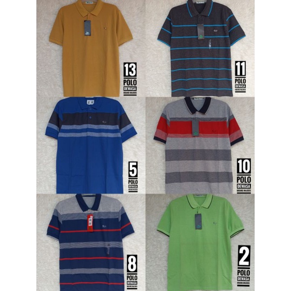 Part 1 Kaos Kerah Polo Lacoste Walrus Unisex Pria dan Wanita