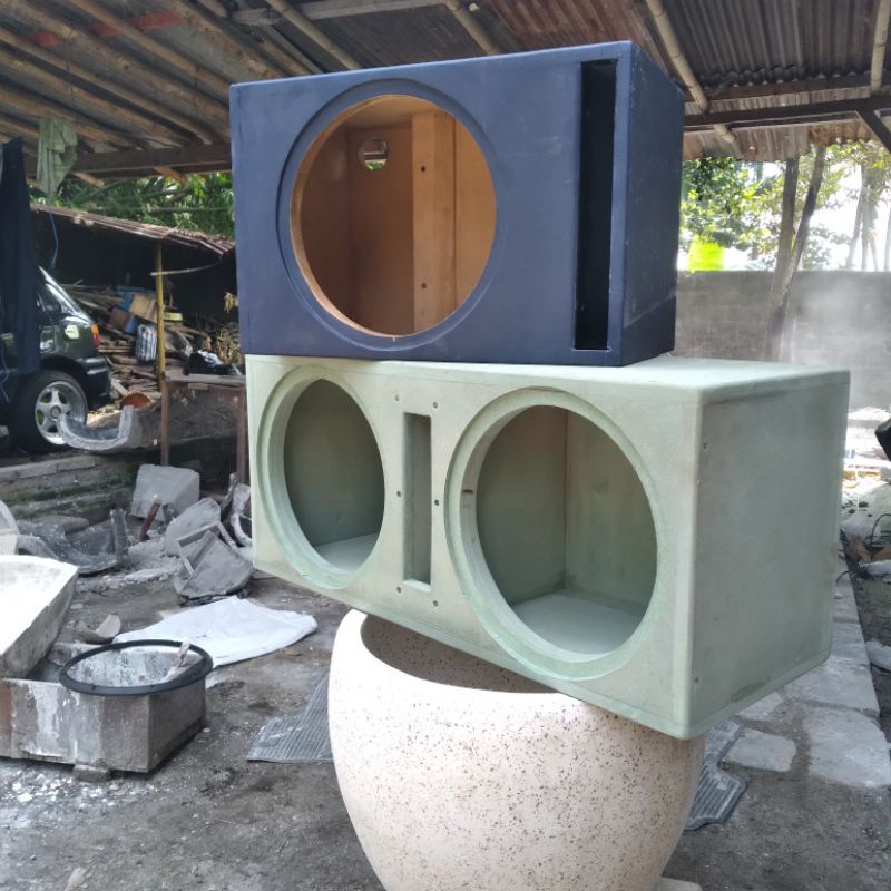 subwoofer double 10 / 12 inch box slot custom