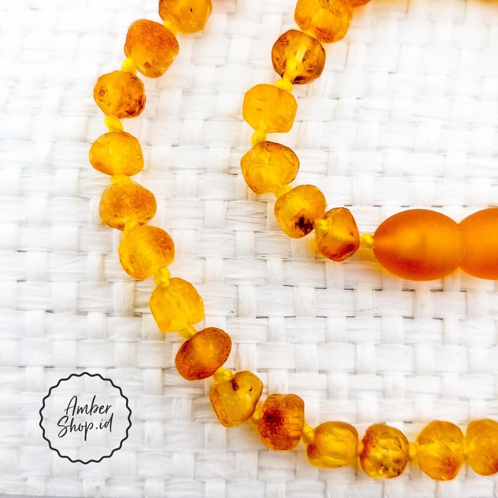 Kalung amber pereda nyeri tumbuh gigi bayi AS56 - Amber Shop