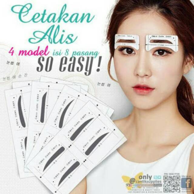 Stiker Cetakan Alis Mata
