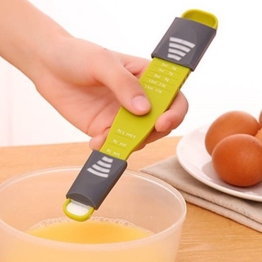 Sendok takar takaran geser/Sliding Measuring Spoon/spoons scale/alat takaran