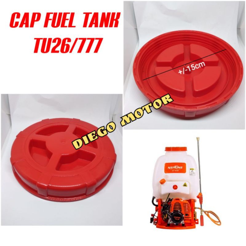 Fuel tank Cap tutup tangki air mesin pompa semprot  hama 2tak TU26 777 767 Tanika Yamamoto