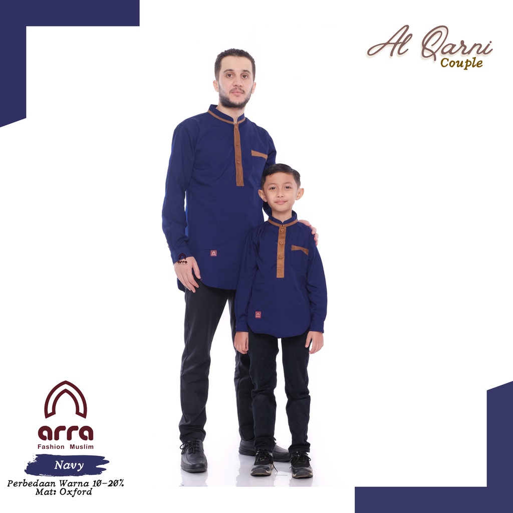 Kurta couple ayah anak baju laki laki Koko kurta pakistan pria dewasa Arra AlQarna lengan panjang ko