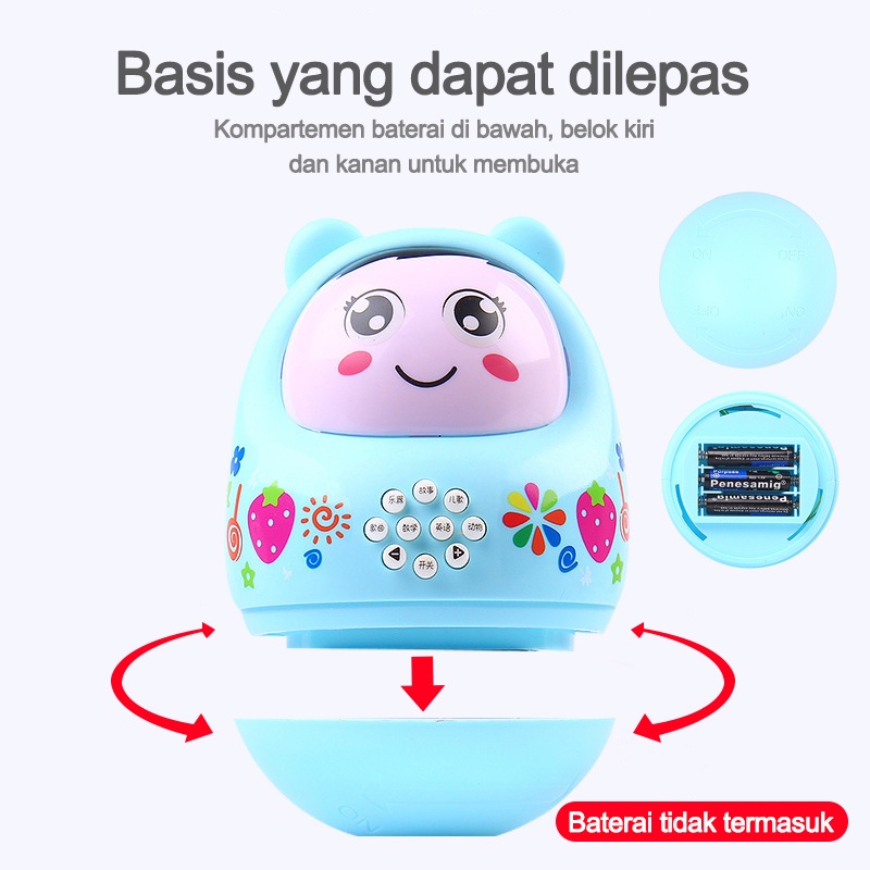 Mainan bayi tumbler mainan musik anak bayi L268