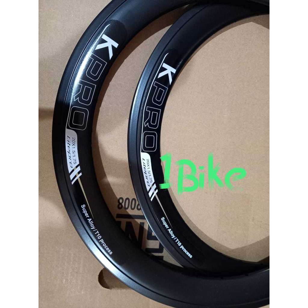 Velg Rims sepeda lipat Litepro 20 inch murni  406  28h &amp; 32h