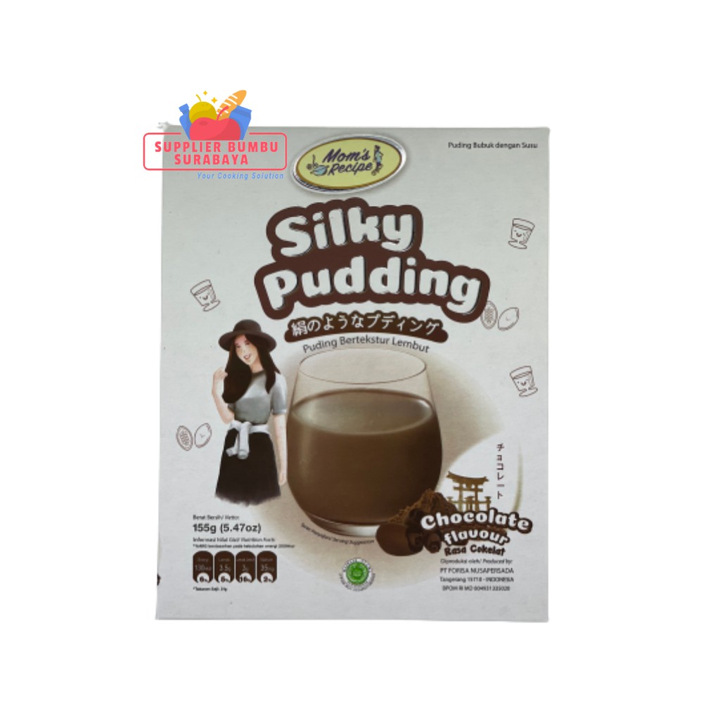 Silky Pudding Forisa Mom’s Recipe 155g PUYO Puding Susu Smooth Chocolate Taro Peach Biscuit Bubble