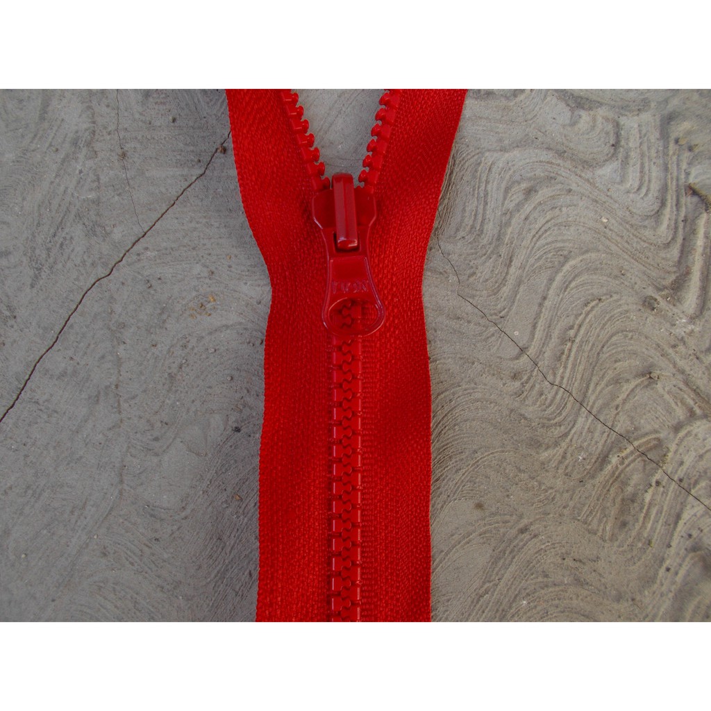 Resleting Jaket 60 cm Merah