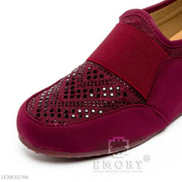 GIBD EMORY Darenna Series 11EMO2706 SEPATU BRUKAT WEDGES WANITA FASHION IMPORT BATAM WEDGES RAJUT